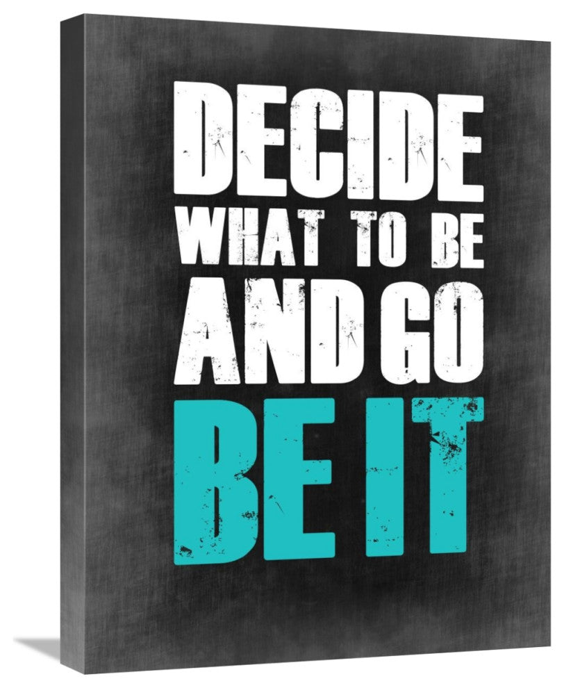 "Be It Poster Grey" Fine Art Print