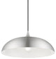 Amador 1 Light Brushed Aluminum With Polished Chrome Accents Pendant