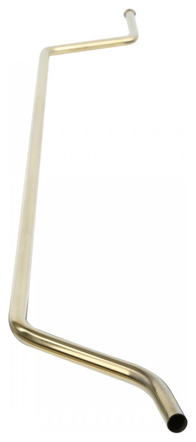 1/2" Brass Finish Stainless Steel Fill Pipe for High Tank Renovators Supply
