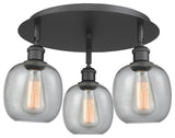 Innovations Belfast 3 17.75" Flush Mount Matte Black