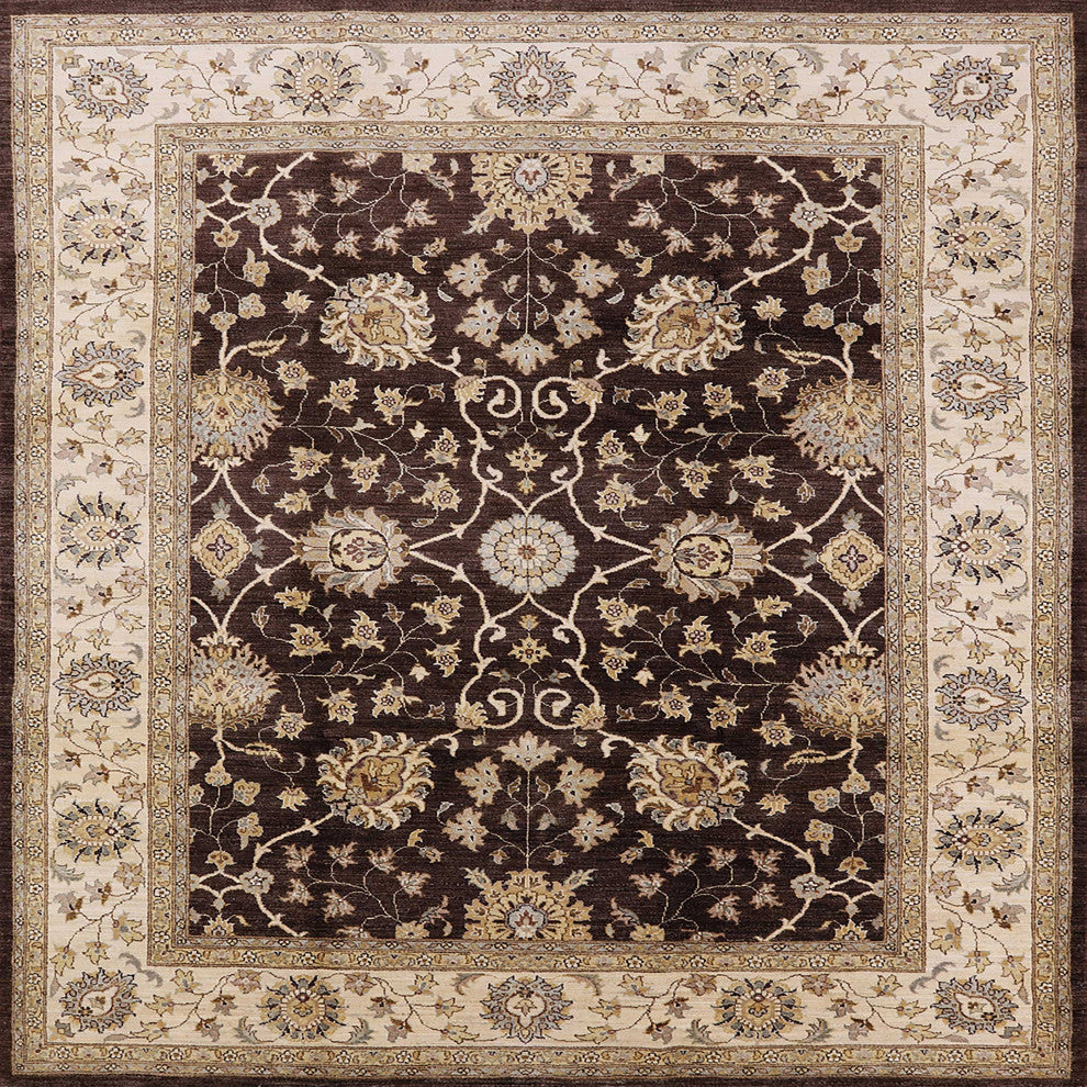 Ahgly Company Indoor Square Mid-Century Modern Area Rugs, 3' Square