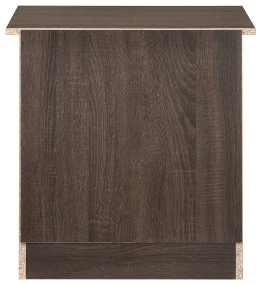 Glory Furniture Hudson 3 Drawer RTA Nightstand in Wenge