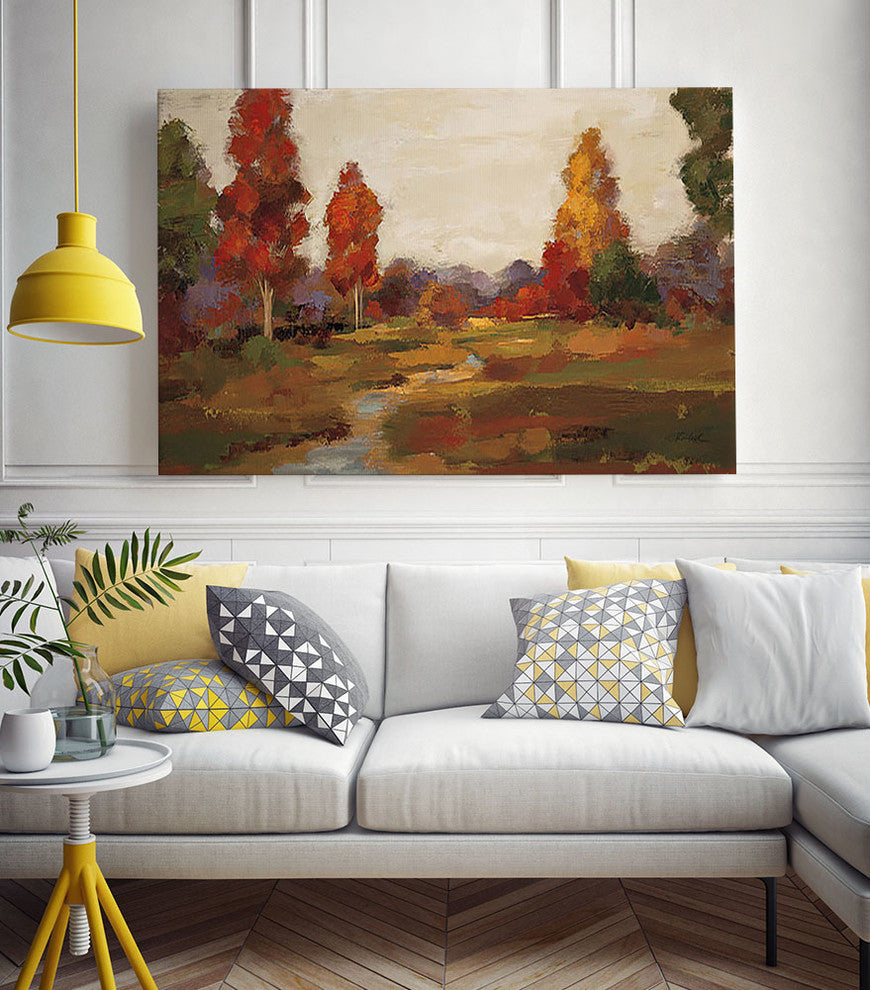 "Fall Creek " Museum Mounted Canvas Print, 40"x30"