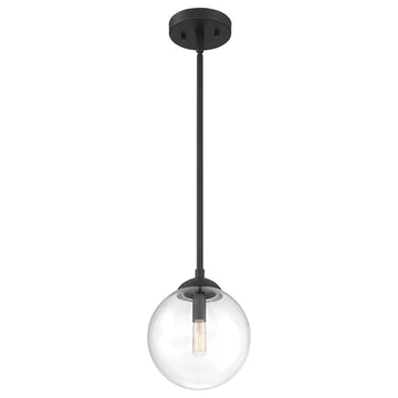 1-Light Mini Pendant, Matte Black