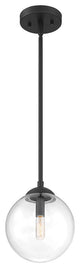 1-Light Mini Pendant, Matte Black