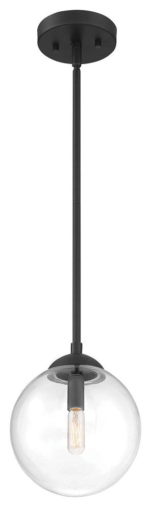 1-Light Mini Pendant, Matte Black