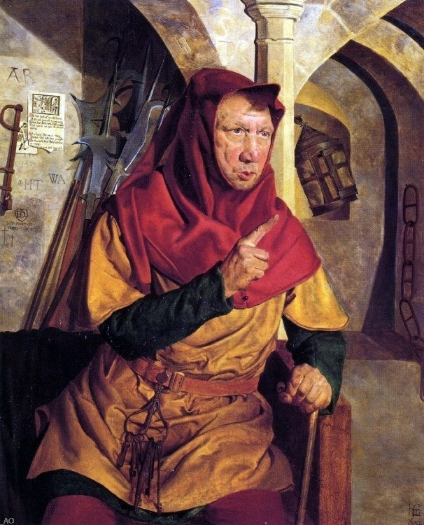 Henry Stacy Marks Dogberry Examining Conrade and Borachio Gallery Wrapped Canvas
