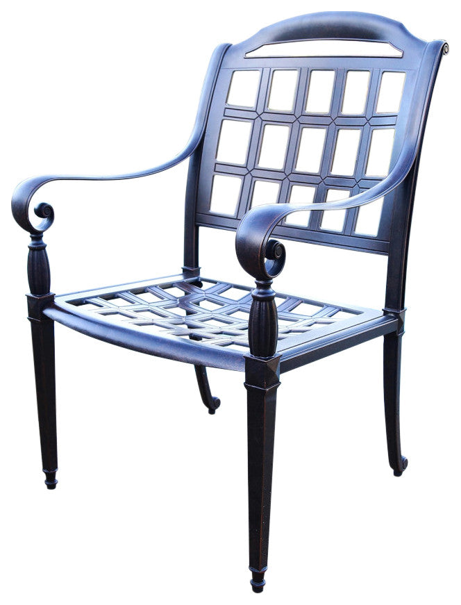 Agora (Set of 2) Dining Armchairs "“ Aluminum Frame