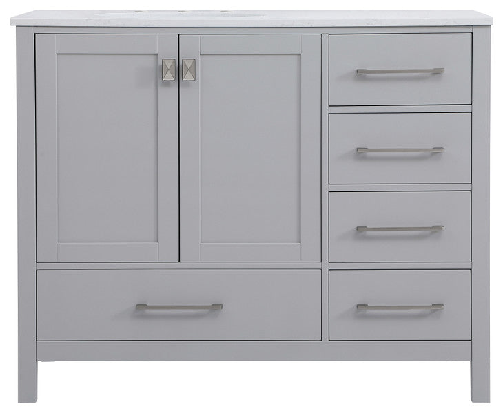 Isabel Grey 42" Single Sink Bathroom Vanity