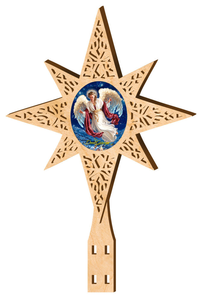 Angel Of Peace Tree Topper by D. Gelsinger