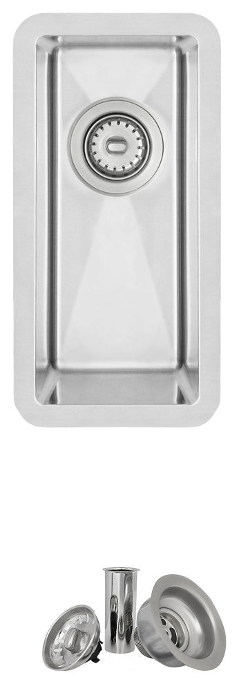 STYLISH Soria Dual Mount 9" Stainless Steel Single-Bowl Kitchen Sink