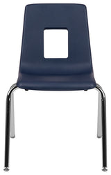 Advantage Student Stack School Chair, 18", Navy
