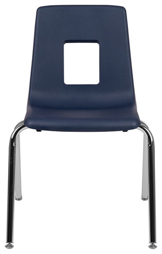 Advantage Student Stack School Chair, 18", Navy