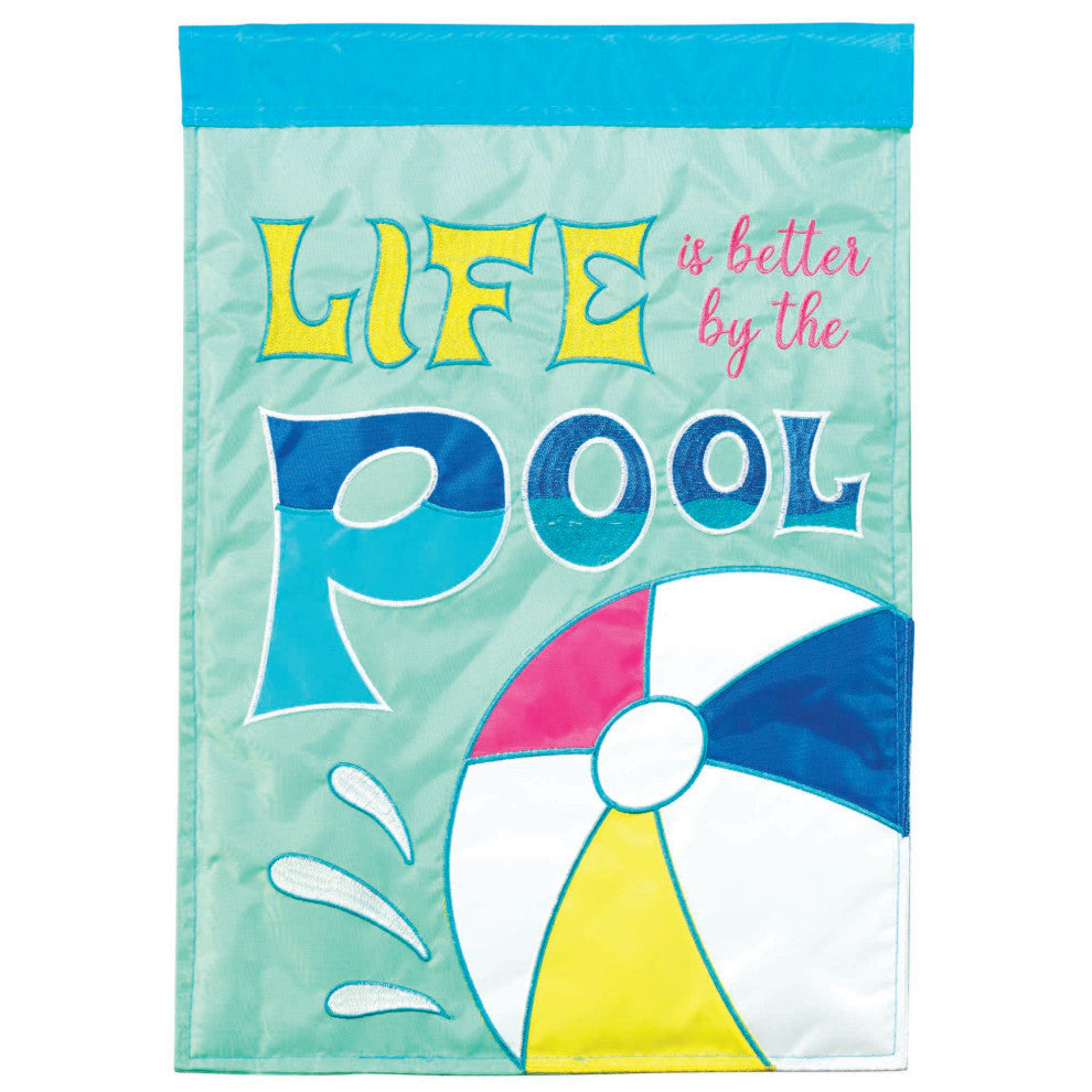 Flag Life Is Better By The Pool 29x42