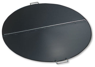 Round Folding Fire Pit Cover, Stainless Steel, 48" Diameter