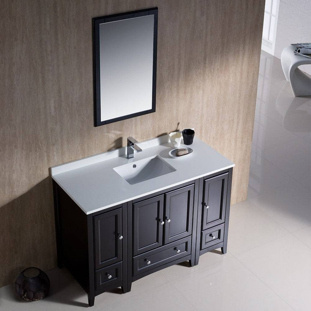 Fresca FVN20-122412ES Oxford 48" Espresso Traditional Bathroom Vanity