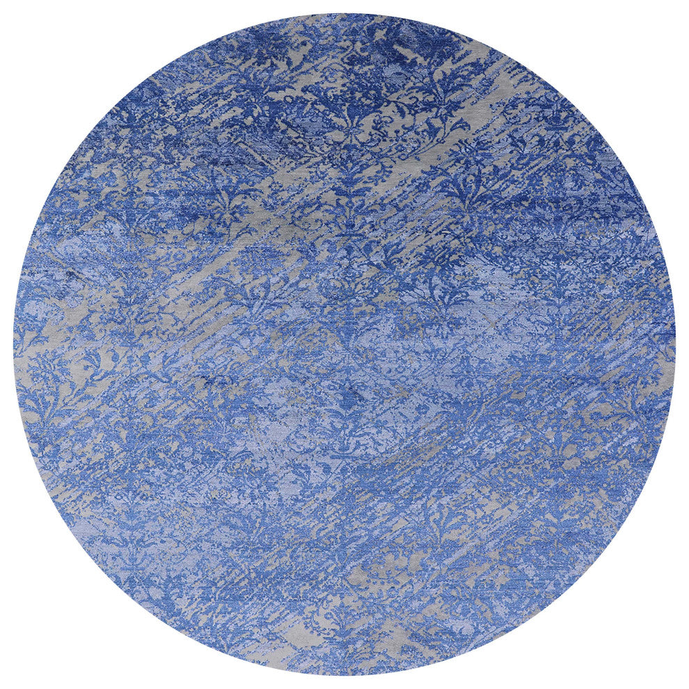 Ahgly Company Indoor Round Mid-Century Modern Area Rugs, 7' Round