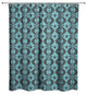 Folk Pattern in Blue Shower Curtain