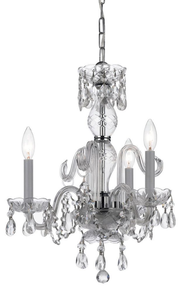 Crystorama Traditional Crystal 3-Light Mini Chandelier