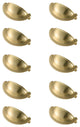 PL3001-GD-10PK 2.75" Center to Center Cup Bar Pull, Set of 10, Brushed Gold