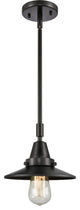 Innovations 447-1S-BK-M6-LED Railroad 1 Light 8" Mini Pendant, Matte Black