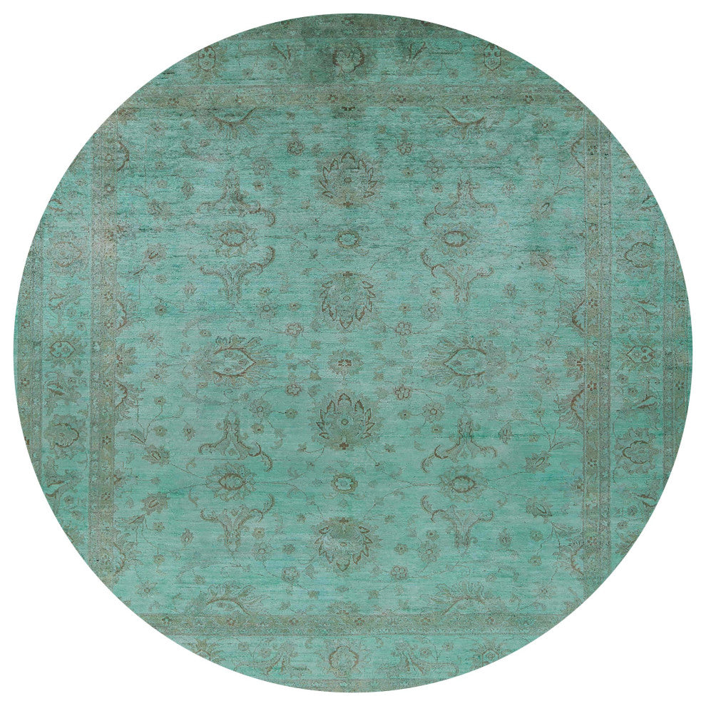 Ahgly Company Indoor Round Mid-Century Modern Area Rugs, 3' Round