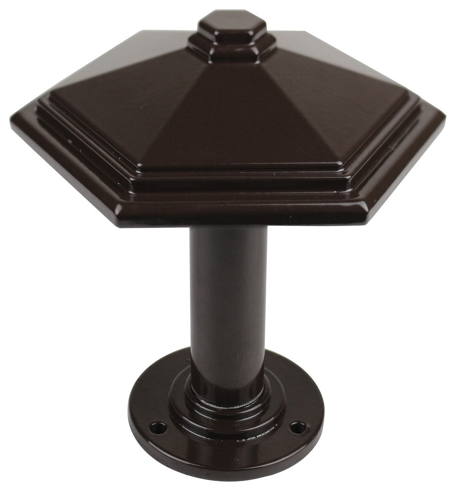 Esagono Metal Drapery Medallion Holdback, Bronze