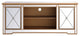 Elegant MF60160G Modern 60" Mirrored Tv Stand, Antique Gold