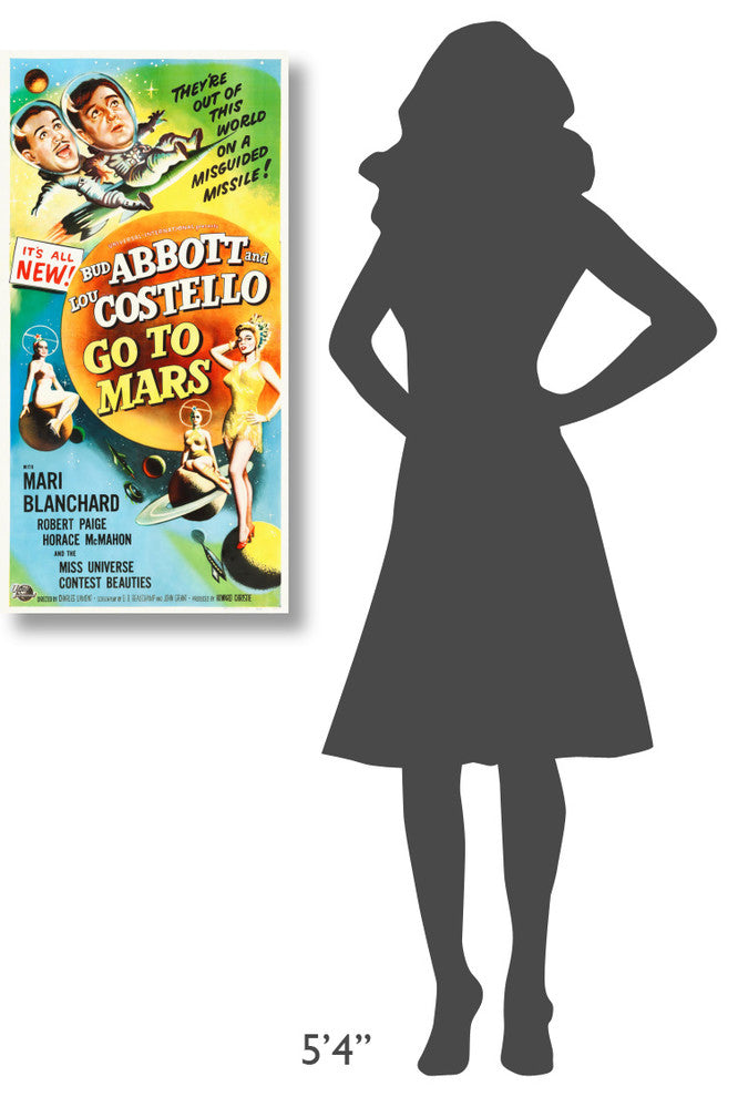 "Abbott & Costello - Go To Mars" Canvas by Hollywood Photo Archive, 18x36"