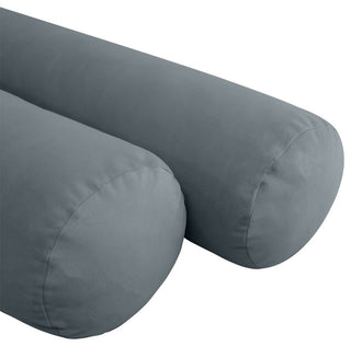 STYLE V2 Full Velvet Knife Edge Indoor Daybed Bolster Pillow |COVER ONLY| AD347