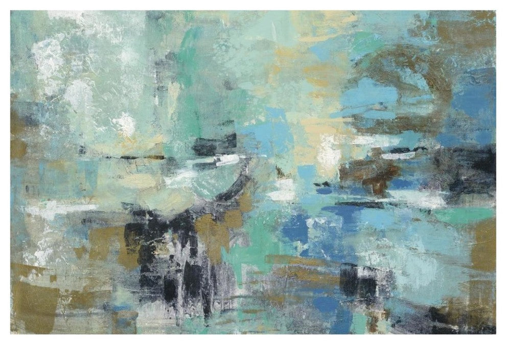 "Fjord Reflections Crop" Digital Paper Print by Silvia Vassileva, 62"x42"
