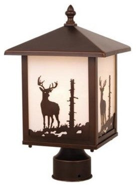 Vaxcel Bryce 8" Outdoor Post Light, Burnished Bronze