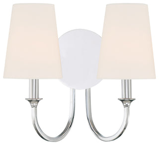 Payton 2 Light Polished Chrome Wall Mount