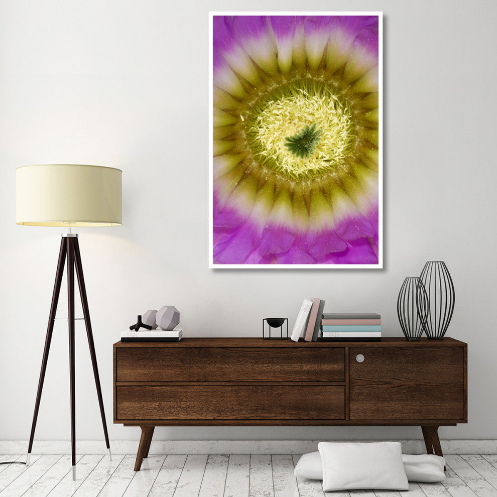 "Lace Hedgehog Cactus flower, Red Corral Ranch" Paper Art, 42"x62"