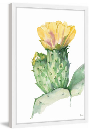 "Prickly Pear Cactus" Framed Painting Print, 12"x18"