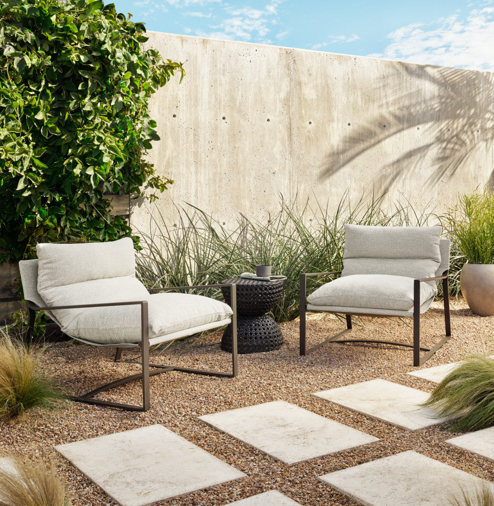 Avon Outdoor Sling Chair-Bronze/Sand