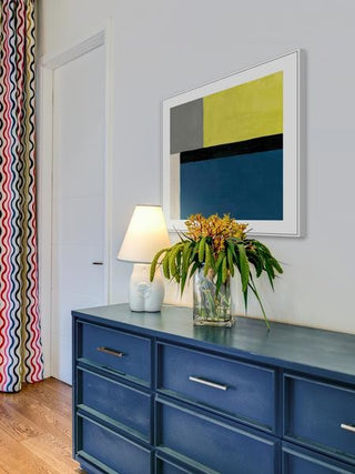 "Boxed Type" Floater Framed Painting Print on Canvas, 24"x24"