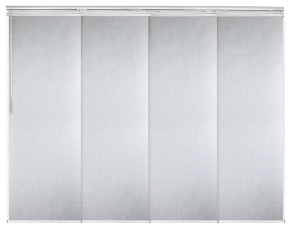 Dappled Iron 4-Panel Track Extendable Vertical Blinds 48-88"W