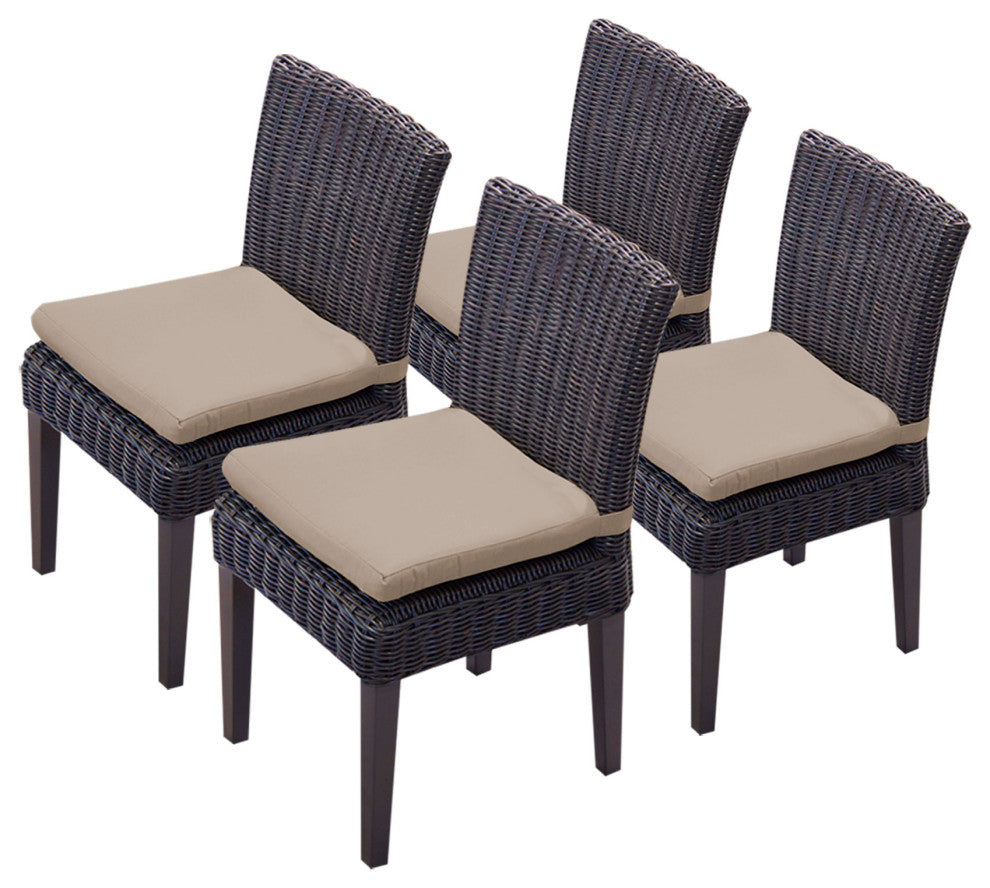 4 Venice Armless Dining Chairs