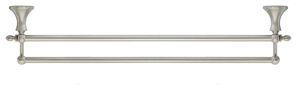 MODONA's 24" Double Towel Bar Antica Series -, Satin Nickel