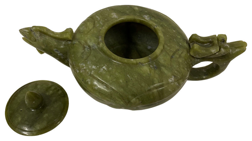 Consigned 20th Century Chinese Jade 9 pieces Tea set