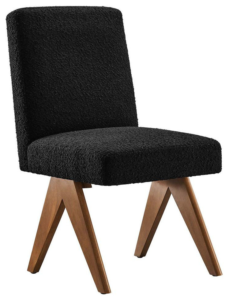 Lyra Boucle Fabric Dining Room Side Chair - Set of 2