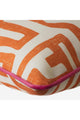 Minimalist Designed Outdoor Throw Pillow | Andrew Martin Reef, Orange