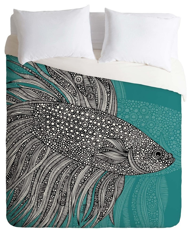 Deny Designs Valentina Ramos Beta Fish Duvet Cover - Lightweight