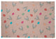 Chickens and Eggs Easter Chenille Rug, Sunwashed Red, 8'x10'