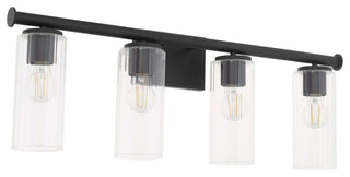 Quorum International 541-4 Mercier 4 Light 32"W Vanity Light - Matte Black