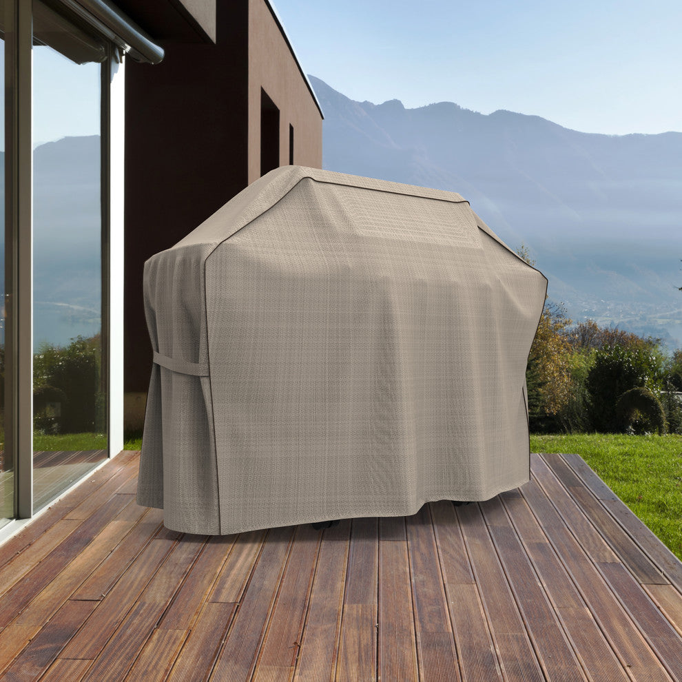 Budge English Garden Tan Tweed Grill Cover, 60"