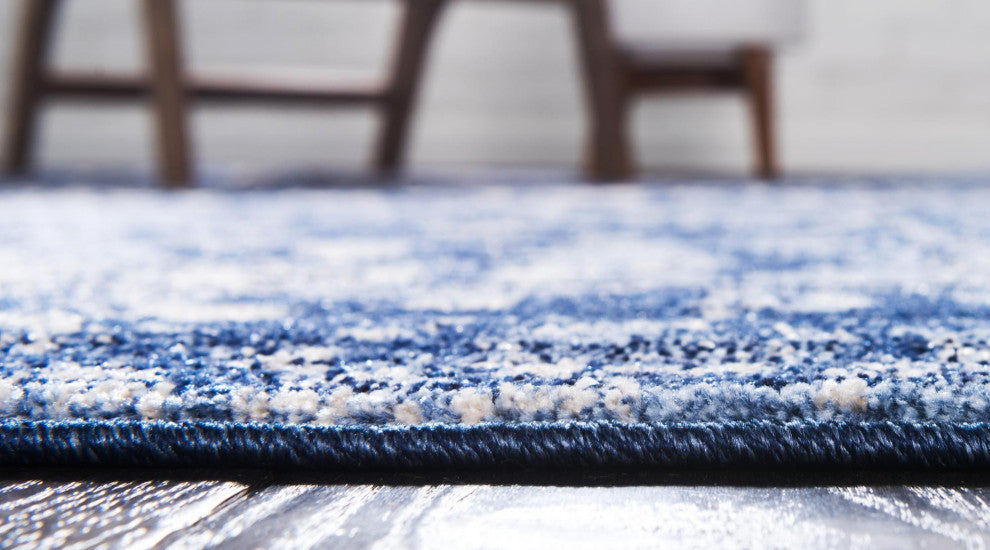 Rug Unique Loom La Jolla Blue Runner 2' 7 x 10' 0