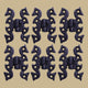 6 Pcs Black Butterfly Flush Door Hinges Wrought Iron Cabinet Door Hinges