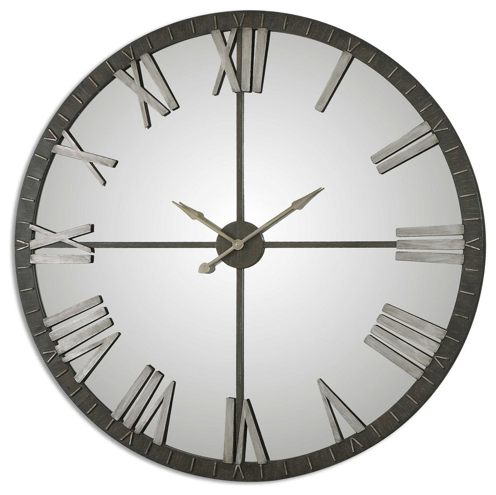 Amelie Large Bronze Wall Clock By Designer Grace Feyock